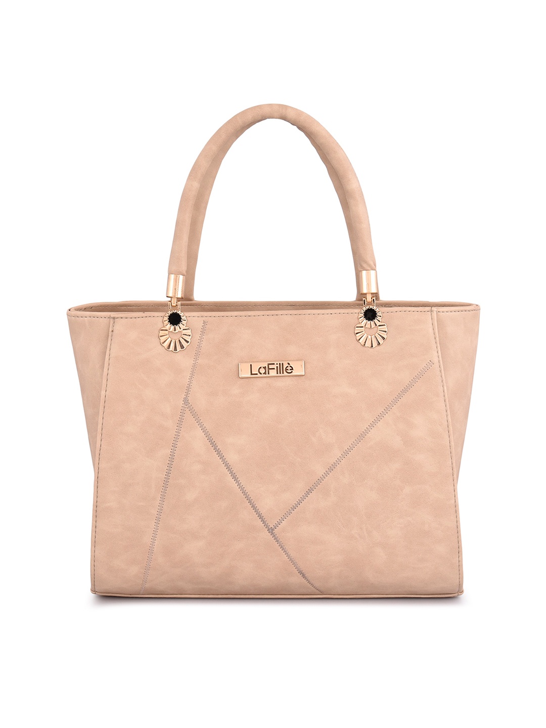 

LaFille Structured Handheld Bag, Beige