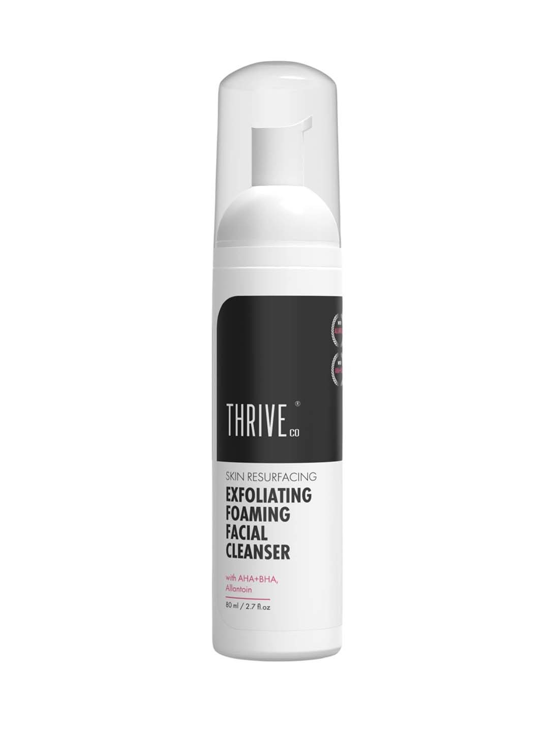 

Thriveco Exfoliating Foaming Facial Cleanser with AHA + BHA - 80 ml, White