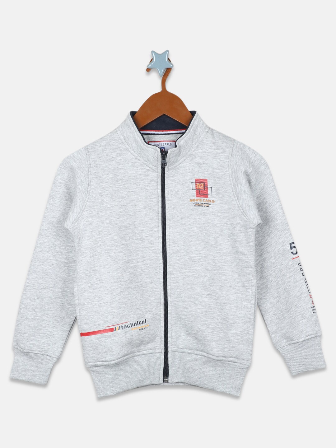 

Monte Carlo Boys High Neck Sweatshirt, Grey