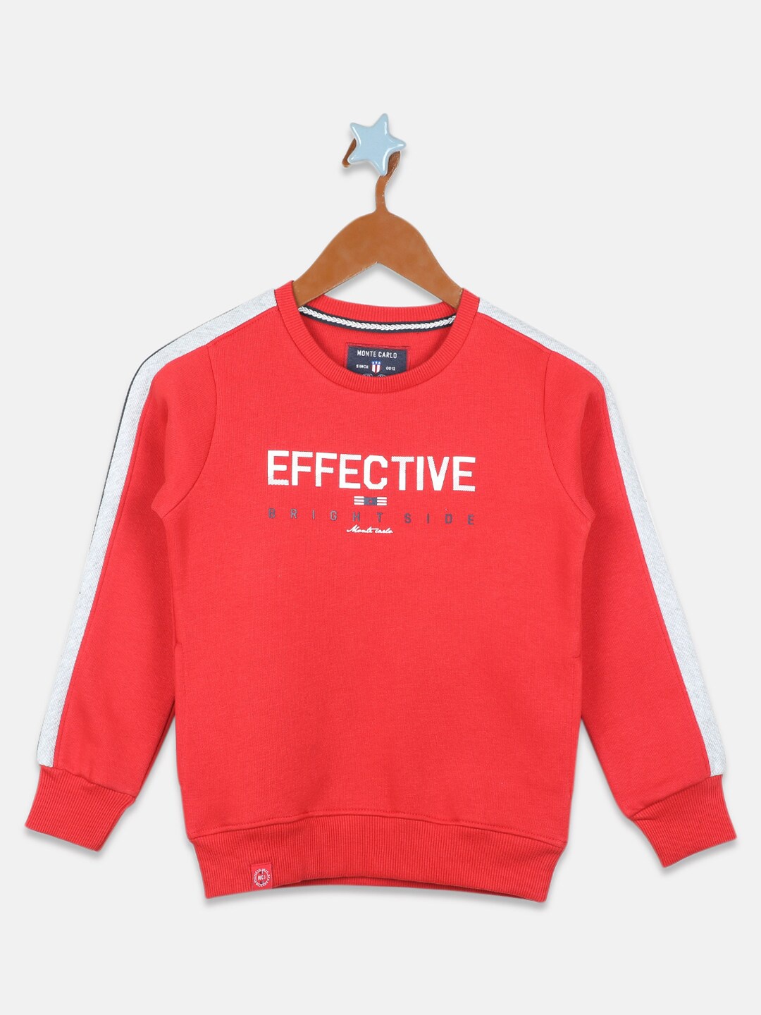 

Monte Carlo Boys Typography Printed Sweatshirt, Red