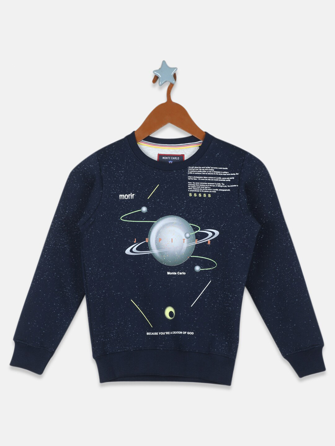 

Monte Carlo Boys Graphic Printed Sweatshirt, Blue