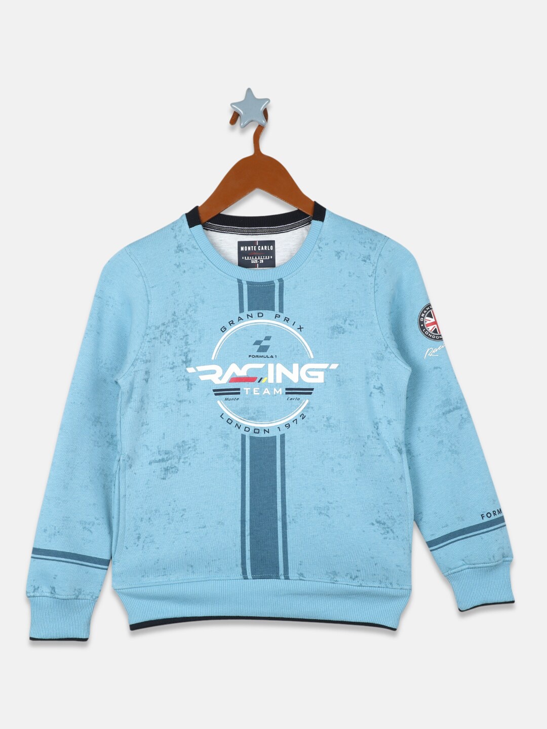 

Monte Carlo Boys Graphic Printed Sweatshirt, Blue