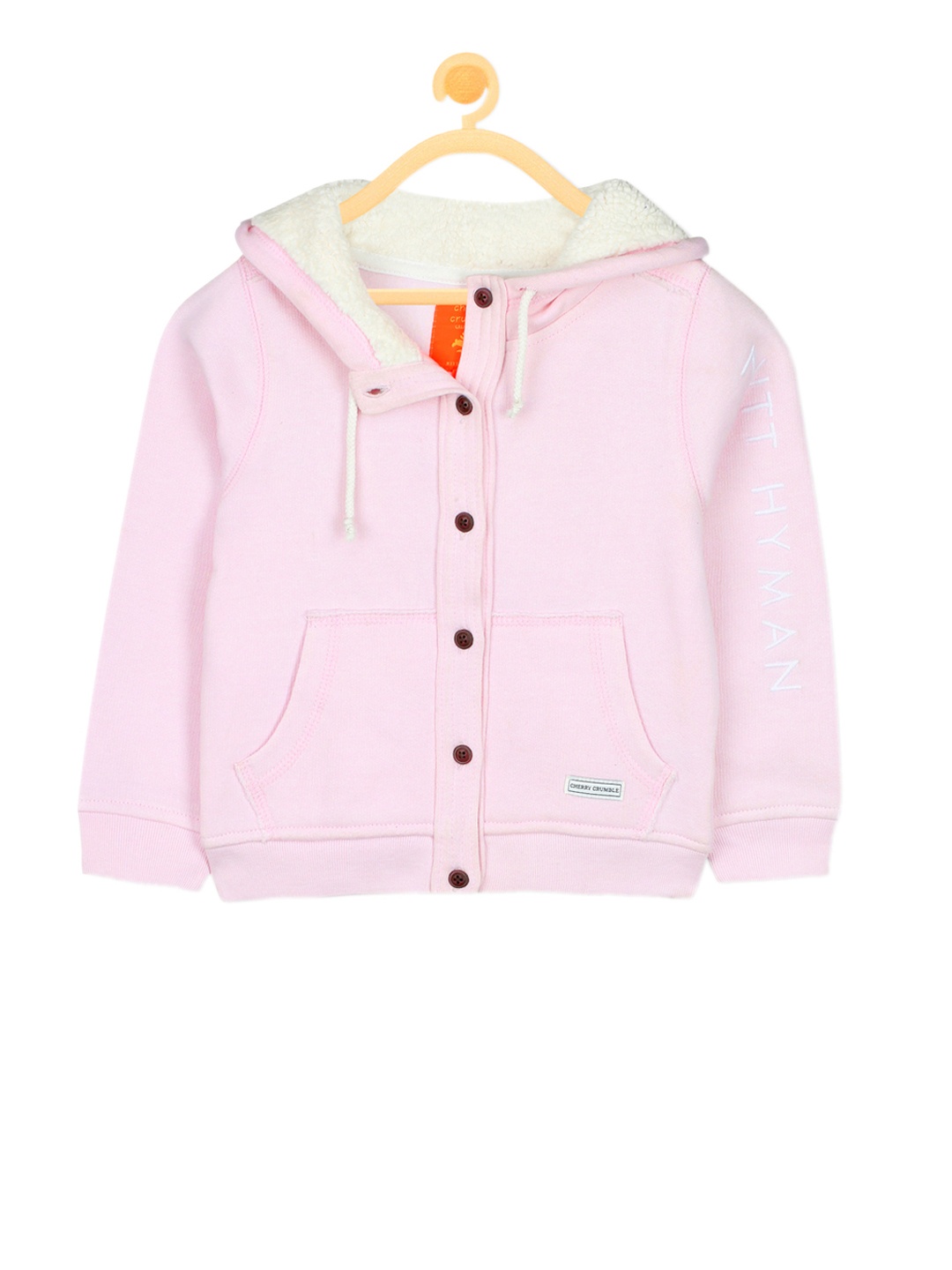 

Cherry Crumble Unisex Pink Solid Hooded Sweatshirt