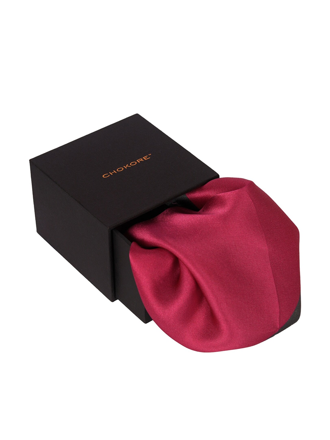 

CHOKORE Men Satin Silk Pocket Squares, Grey