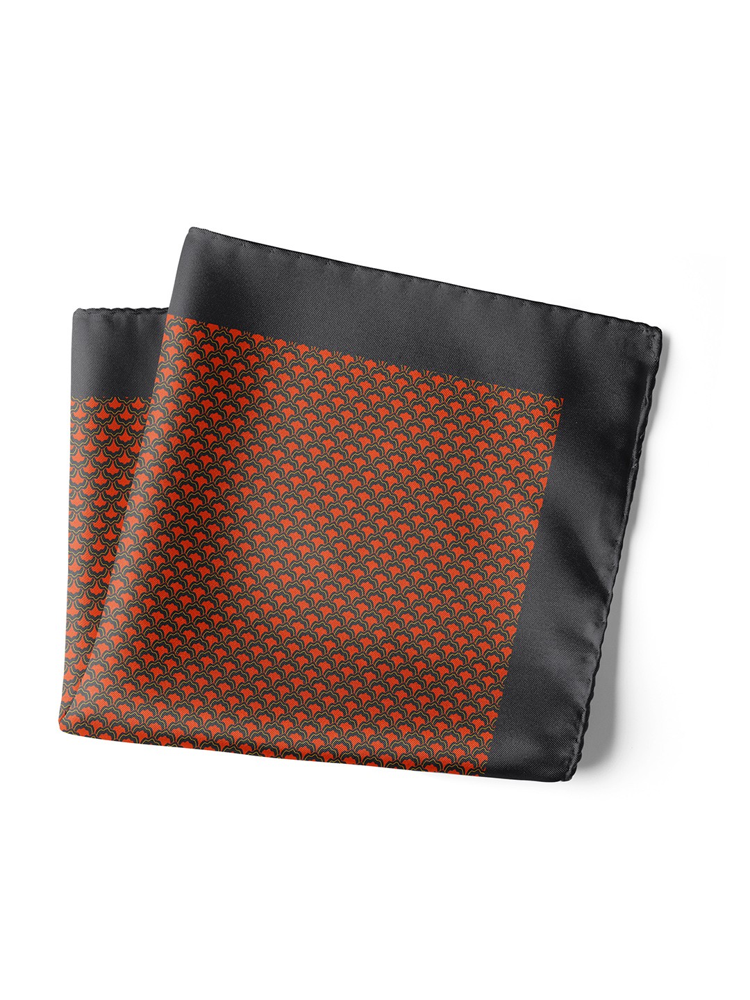 

CHOKORE Men Printed Silk Pocket Square, Red