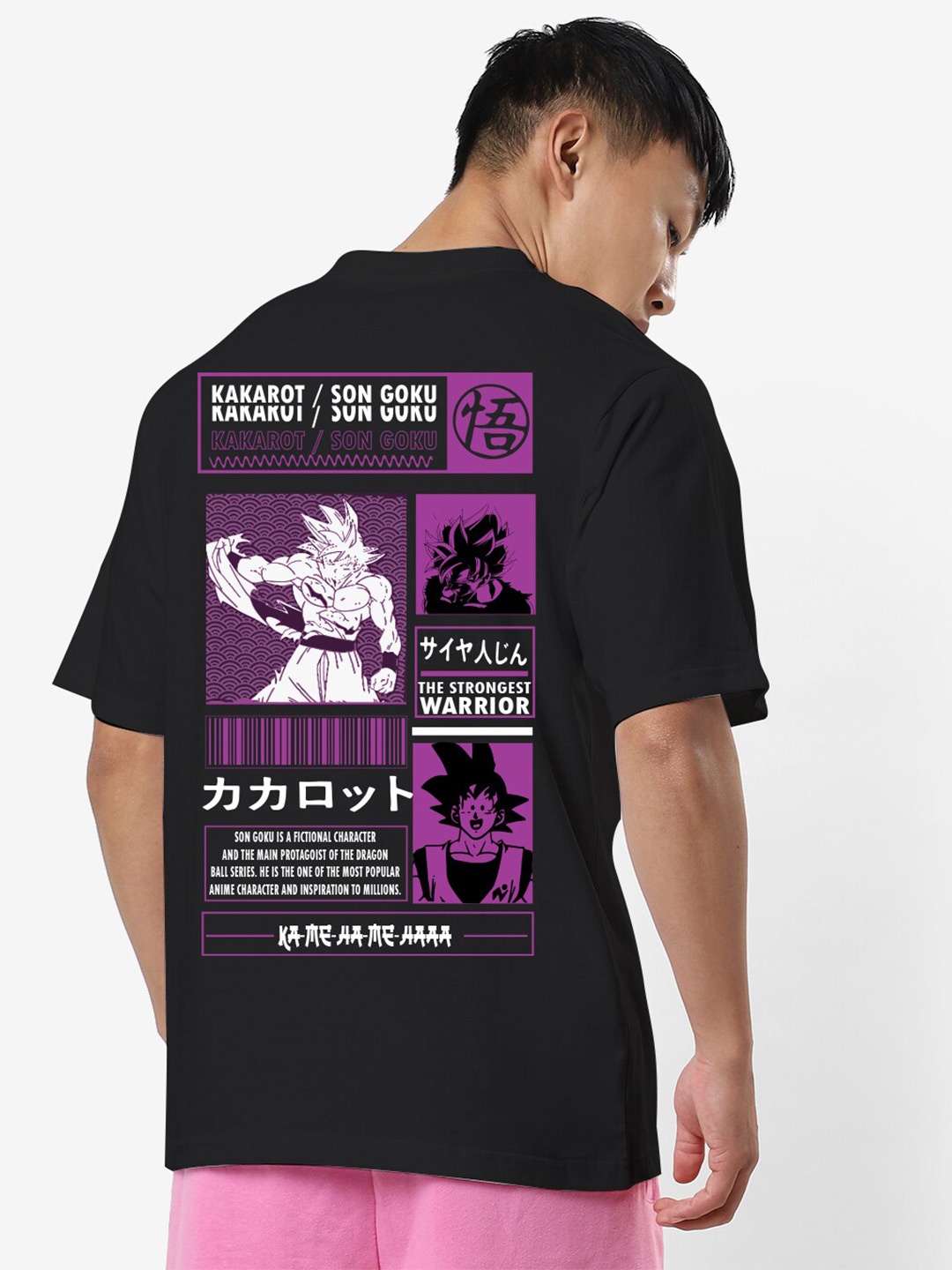 

STATUS MANTRA Dragon Ball Z Printed Round Neck Regular T-shirt, Black