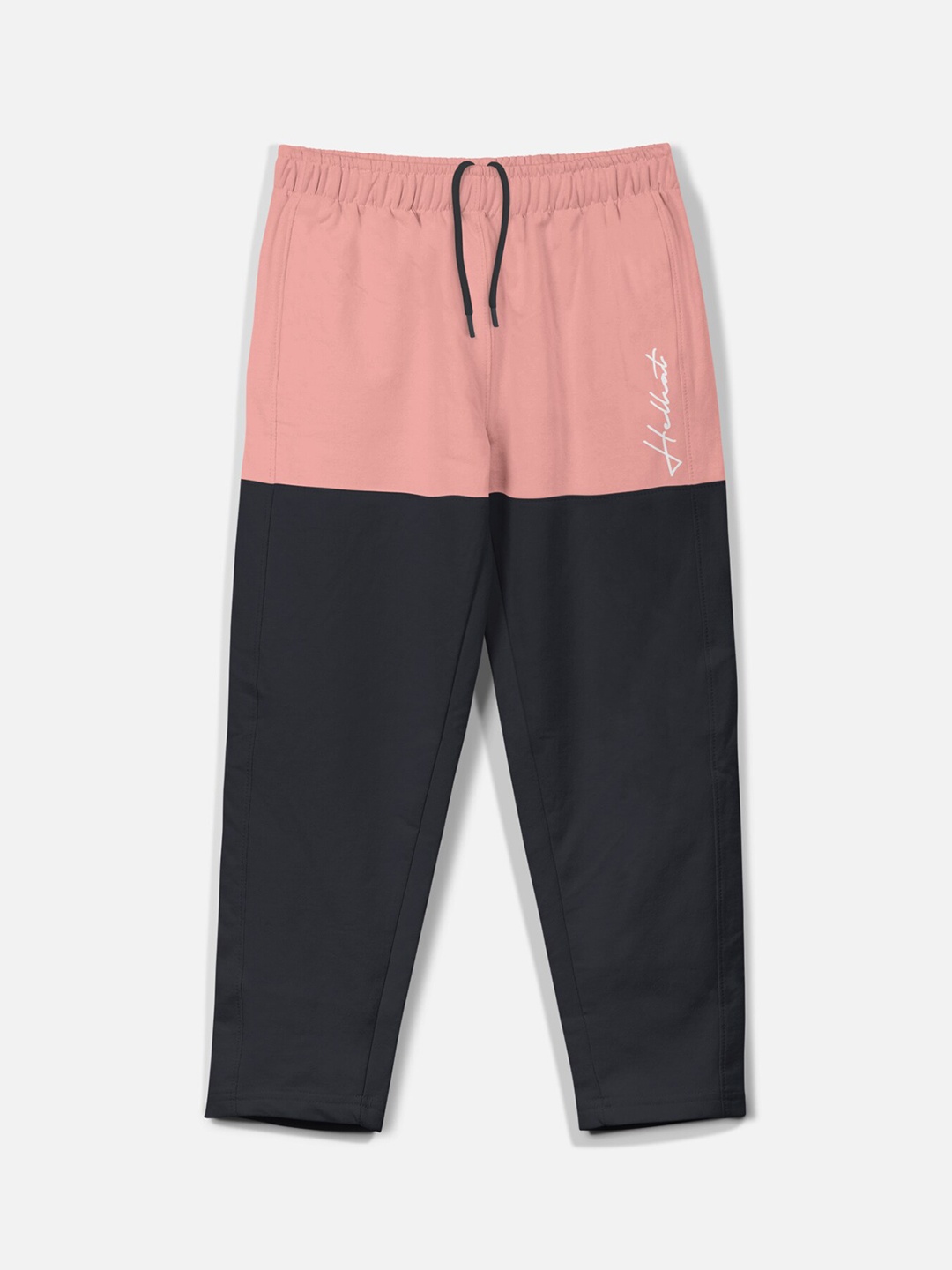 

HELLCAT Boys Colourblocked Track Pants, Pink