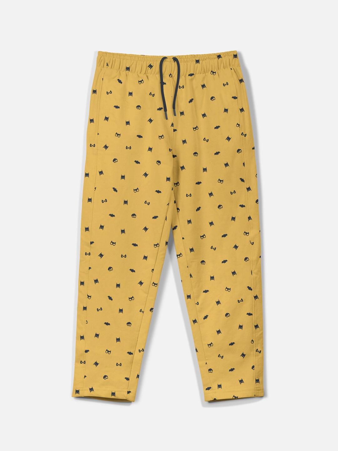 

HELLCAT Boys Conversational Printed Track Pants, Mustard