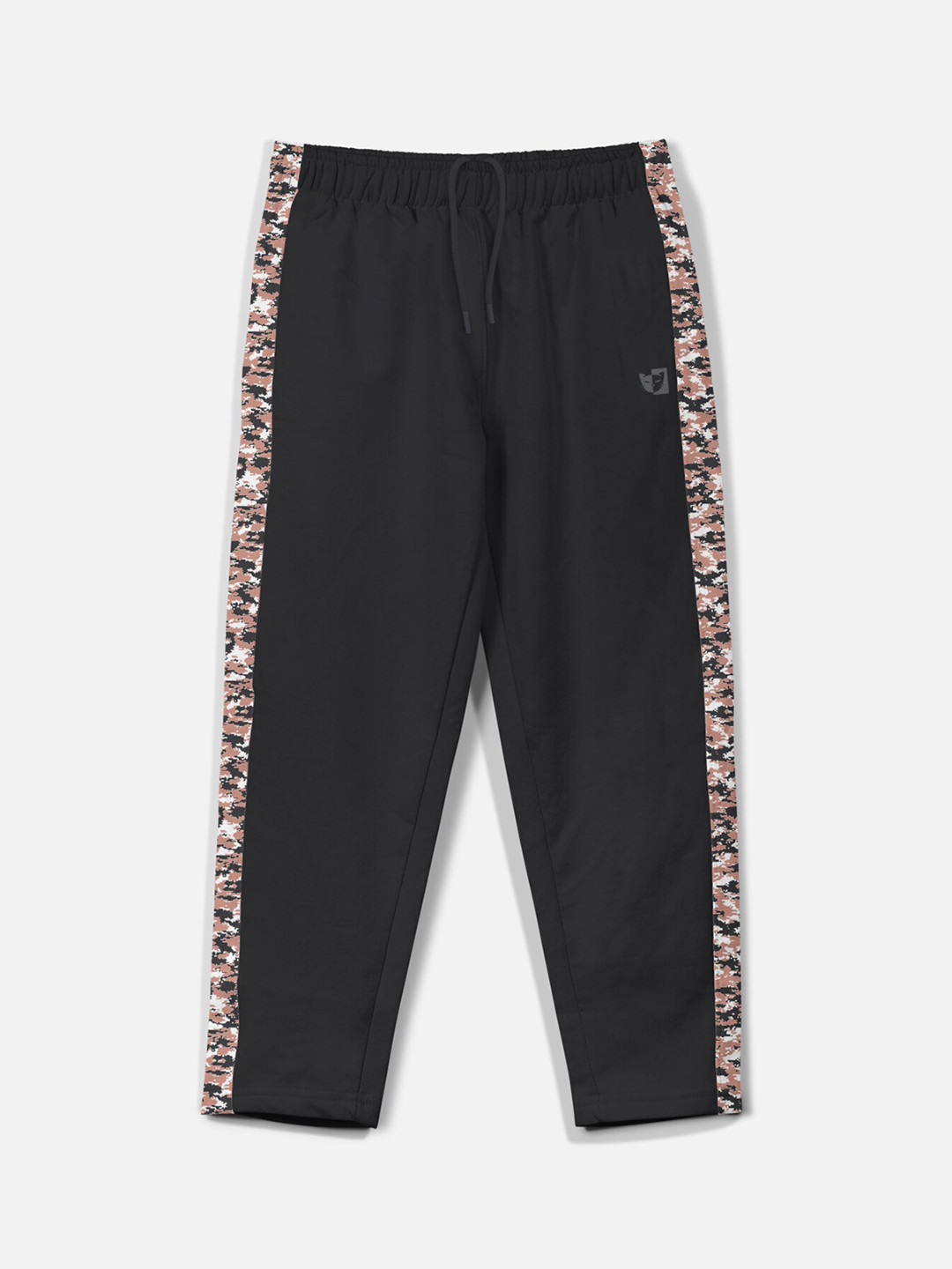 

HELLCAT Boys Mid-Rise Camouflage Printed Track Pants, Charcoal