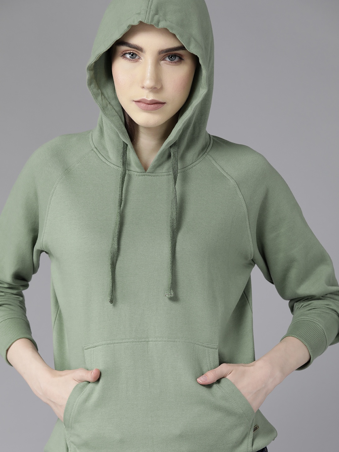 

The Roadster Lifestyle Co. Regular Fit Hooded Sweatshirt, Green