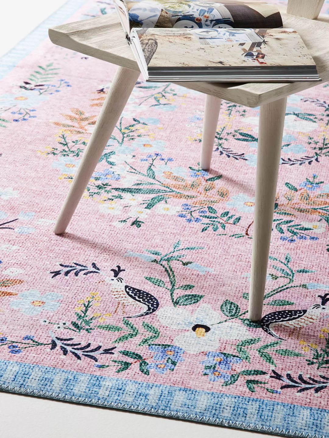 

THE HANDMADE FLAIR Pink & Blue Loloi Palais Luxembourg Handtufted Wool Rug