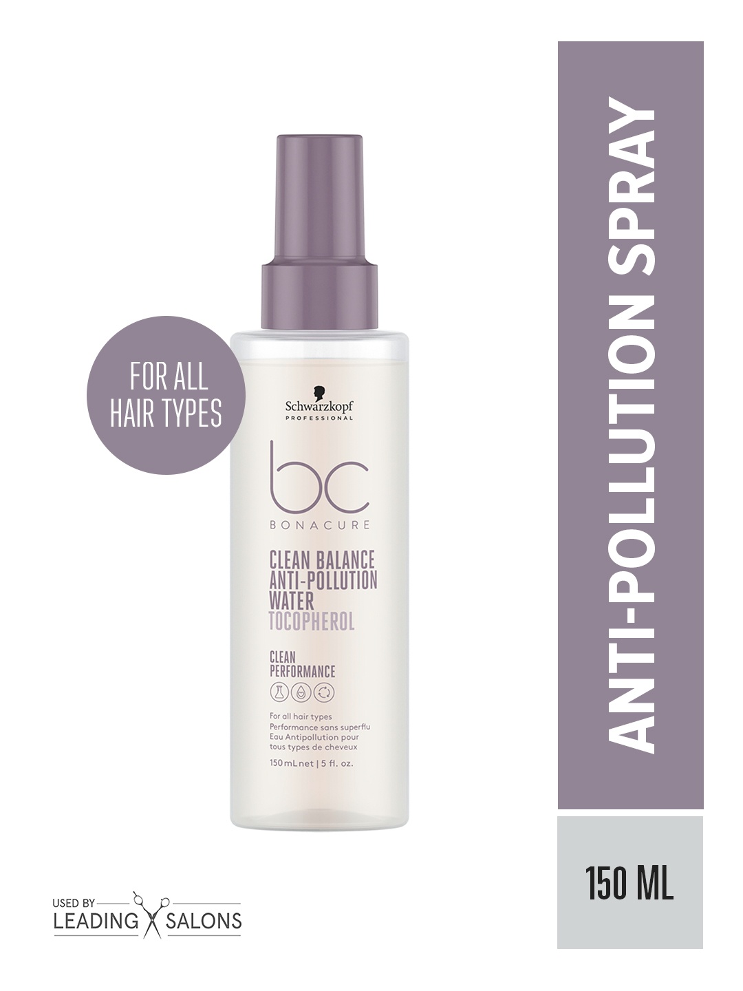 

Schwarzkopf PROFESSIONAL Bonacure Clean Balance Anti-Pollution Water Spray - 150ml, White