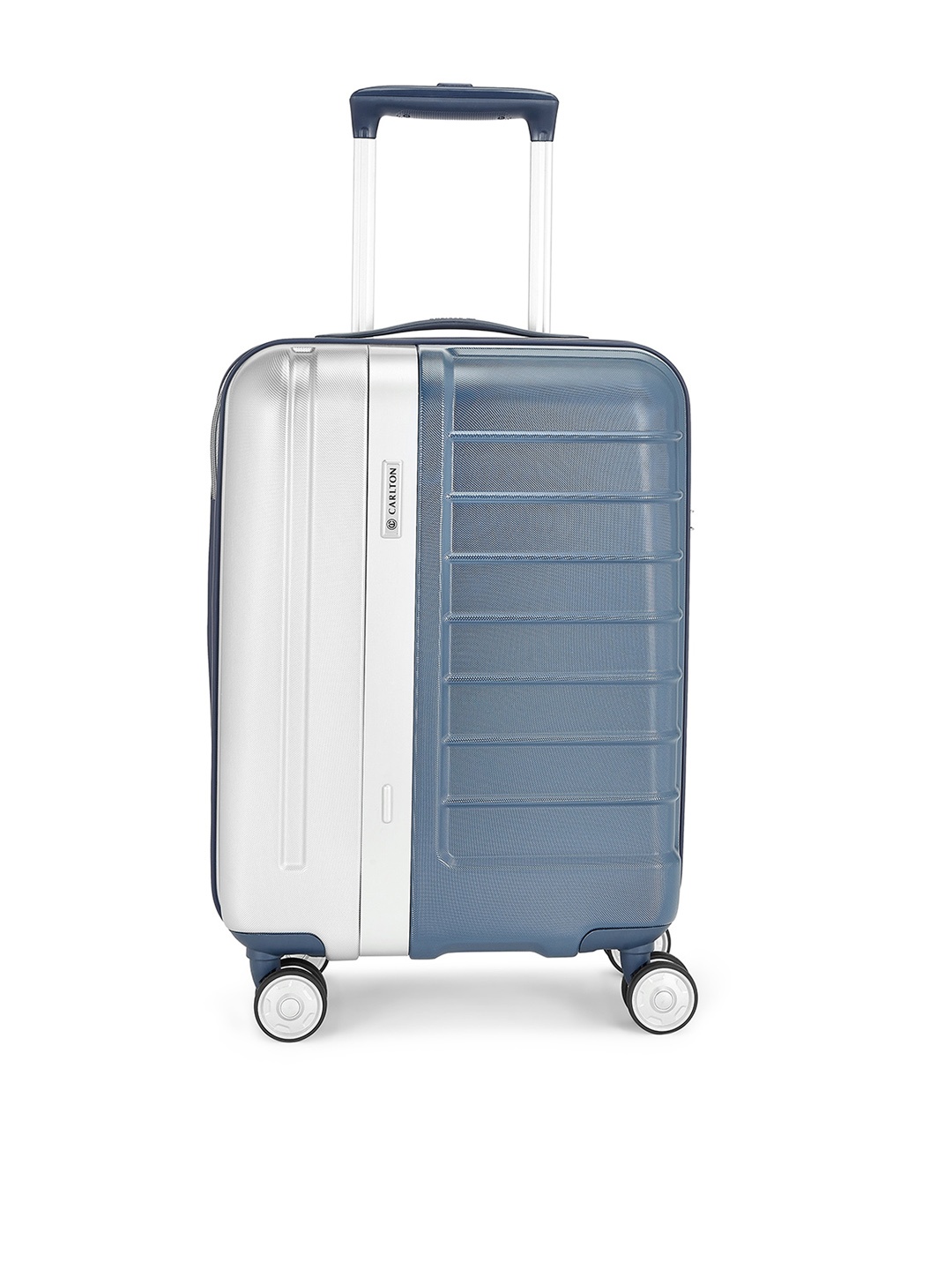 

CARLTON DUALTONE Textured Cabin Trolley Bag, Blue