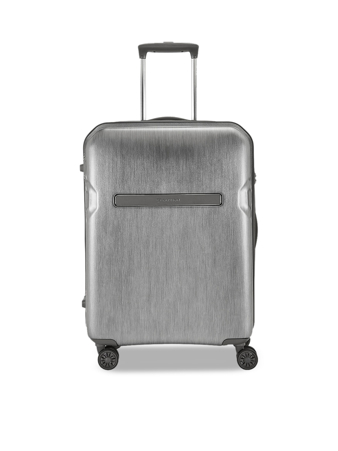 

CARLTON Textured Hard-Case Cabin Trolley Bag, Silver