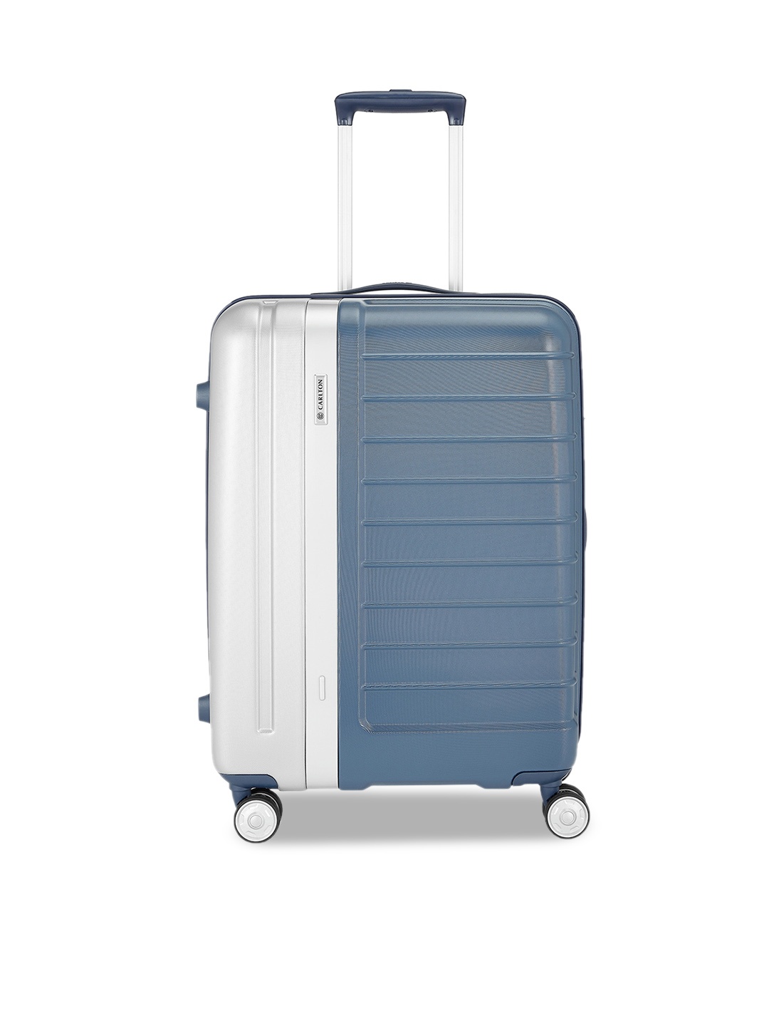 

CARLTON Textured Hard-Case Medium Trolley Bag, Blue