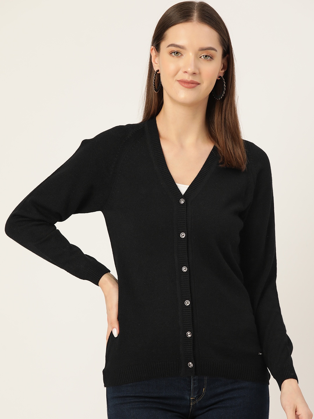

Monte Carlo Woollen Cardigan, Black