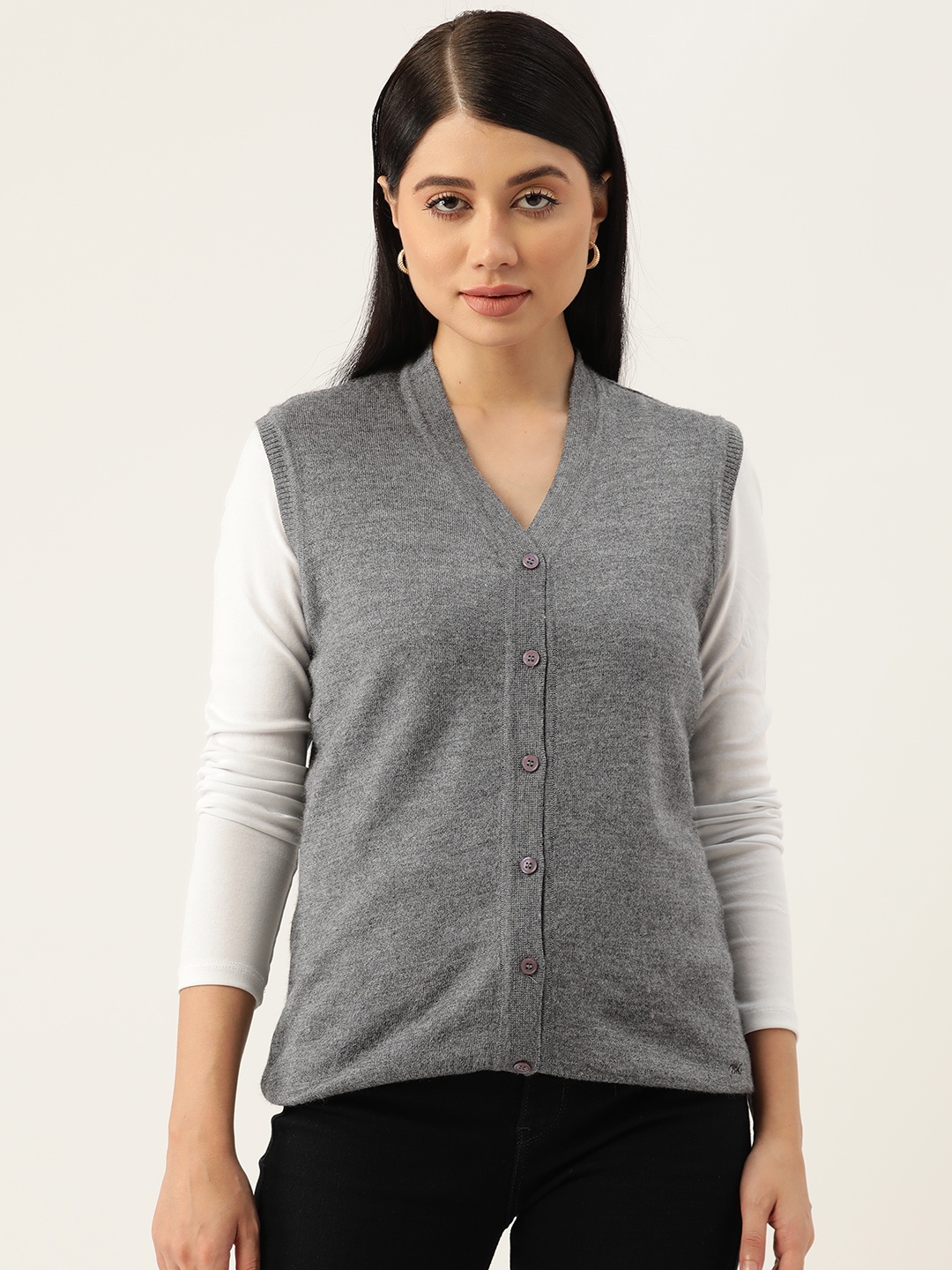 

Monte Carlo Melange Effect Cardigan, Grey melange