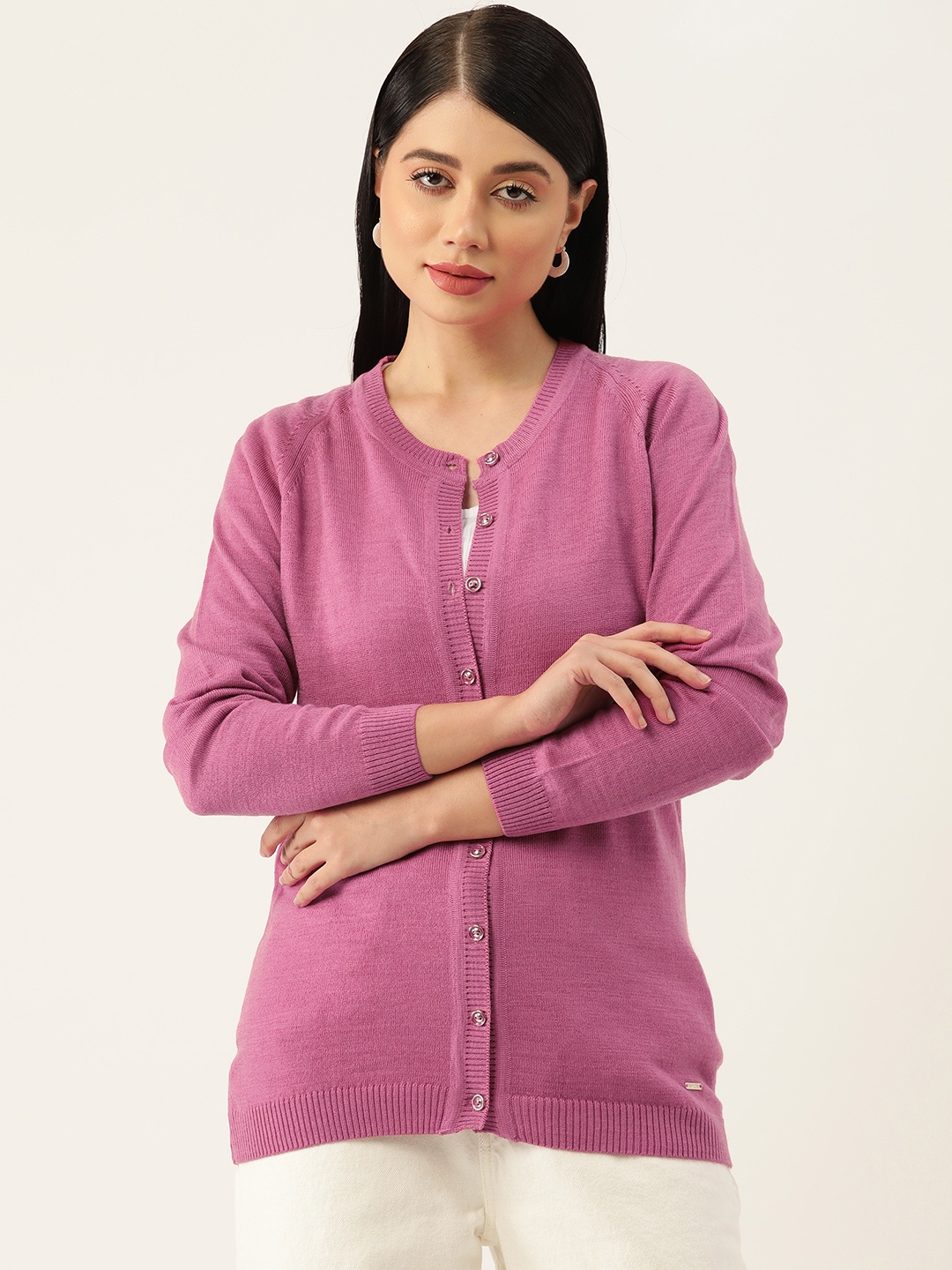 

Monte Carlo Fine Knit Cardigan, Rose