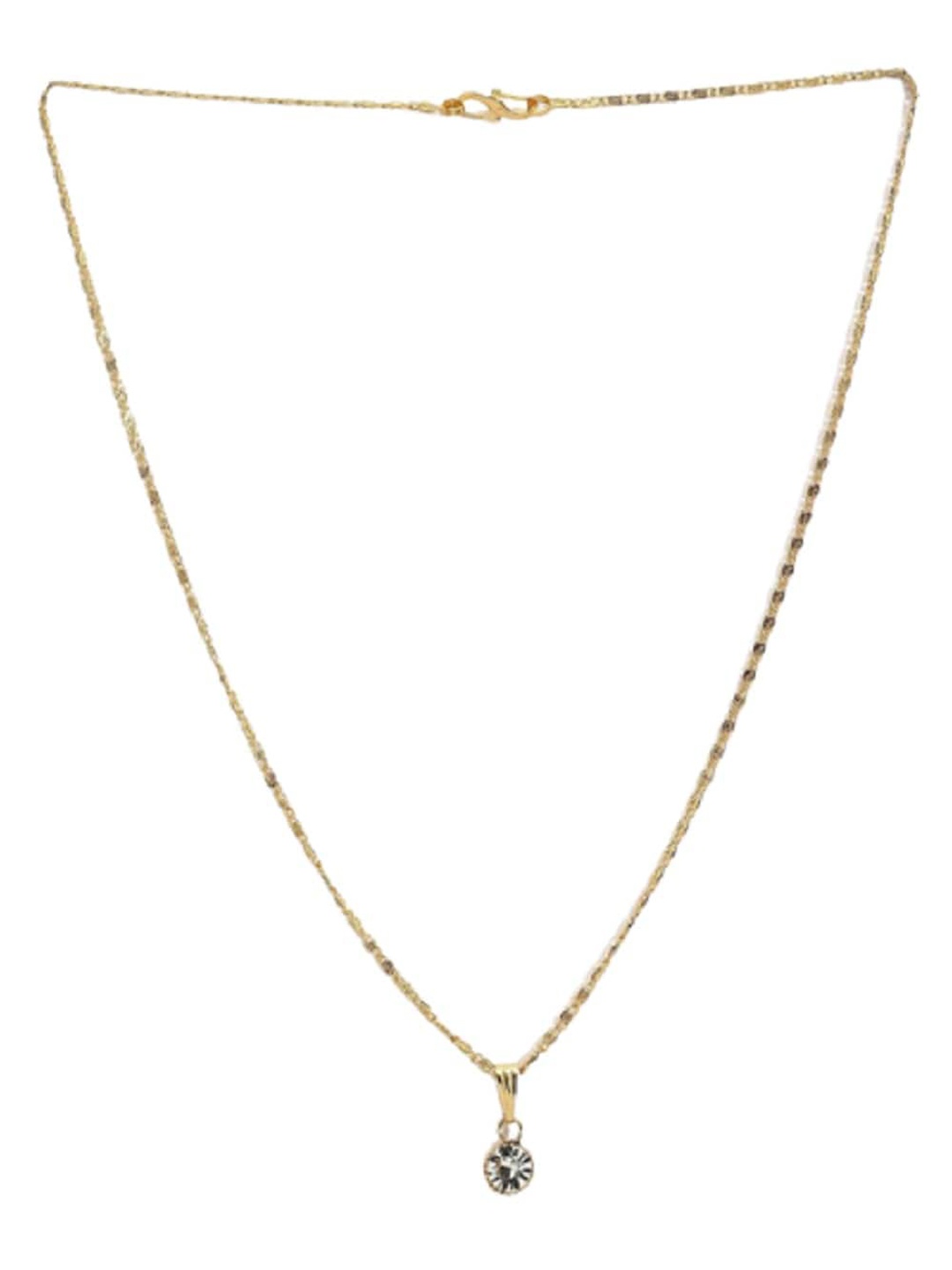 

JEWEL WORLD Gold-Plated Stone-Studded & Beaded Mangalsutra