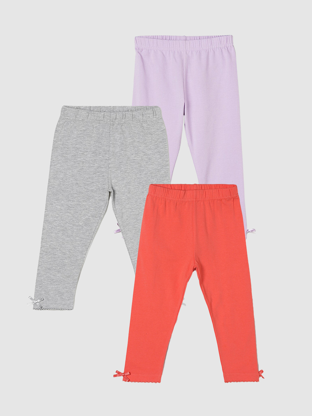 

max Girls Pack Of 3 Leggings, Grey