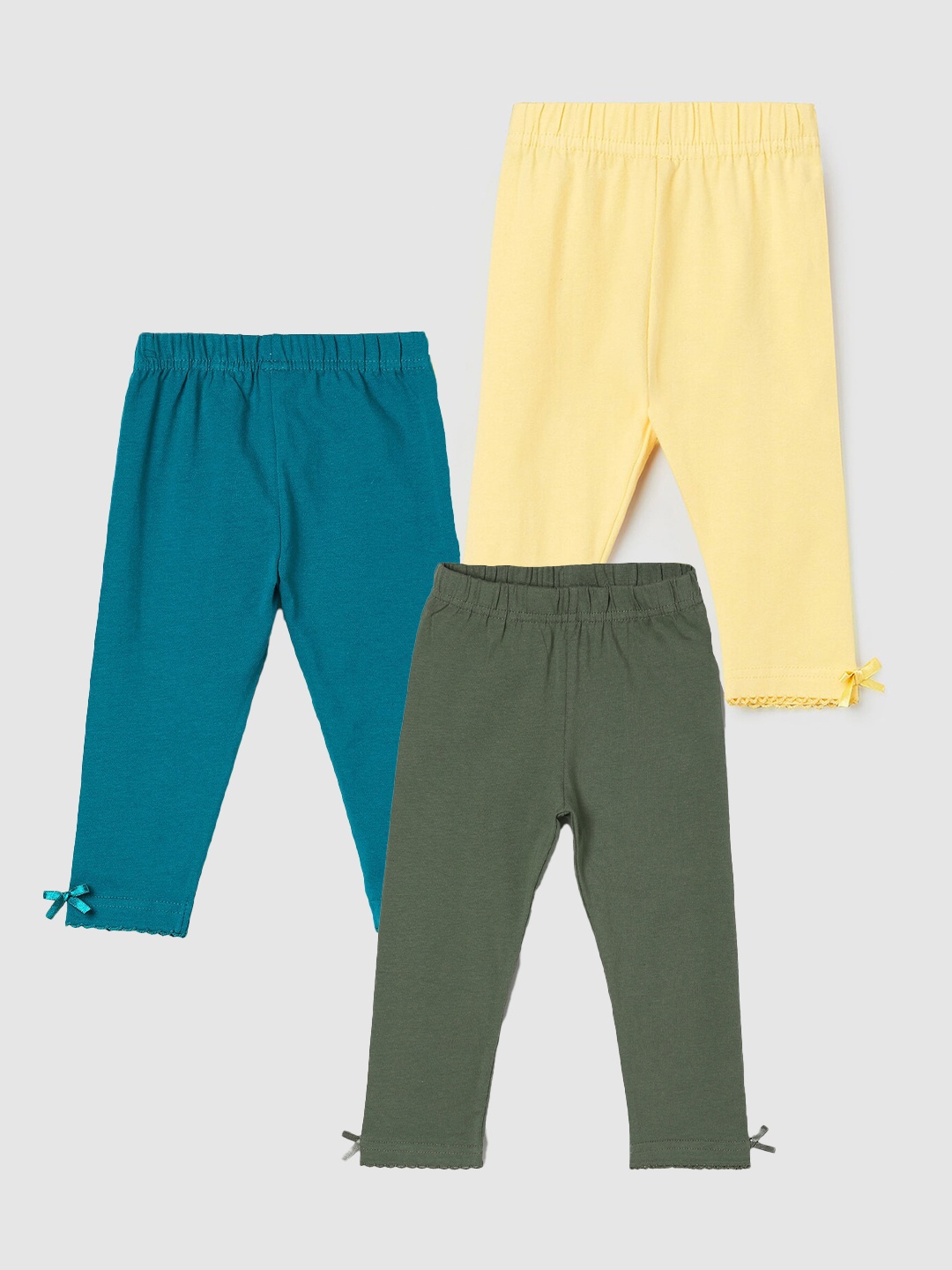 

max Girls Pack Of 3 Leggings, Green