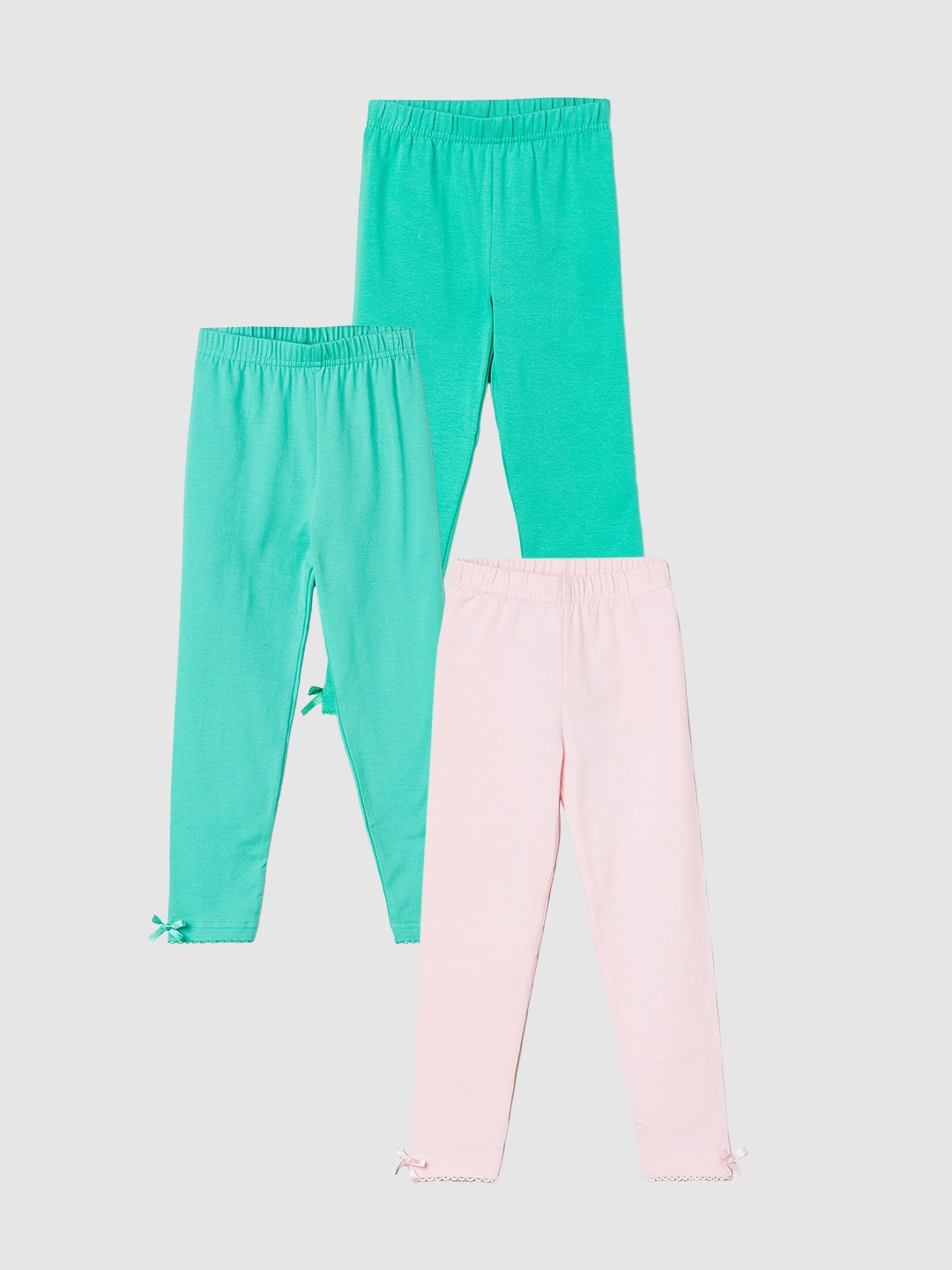 

max Girls Pack Of 3 Leggings, Green