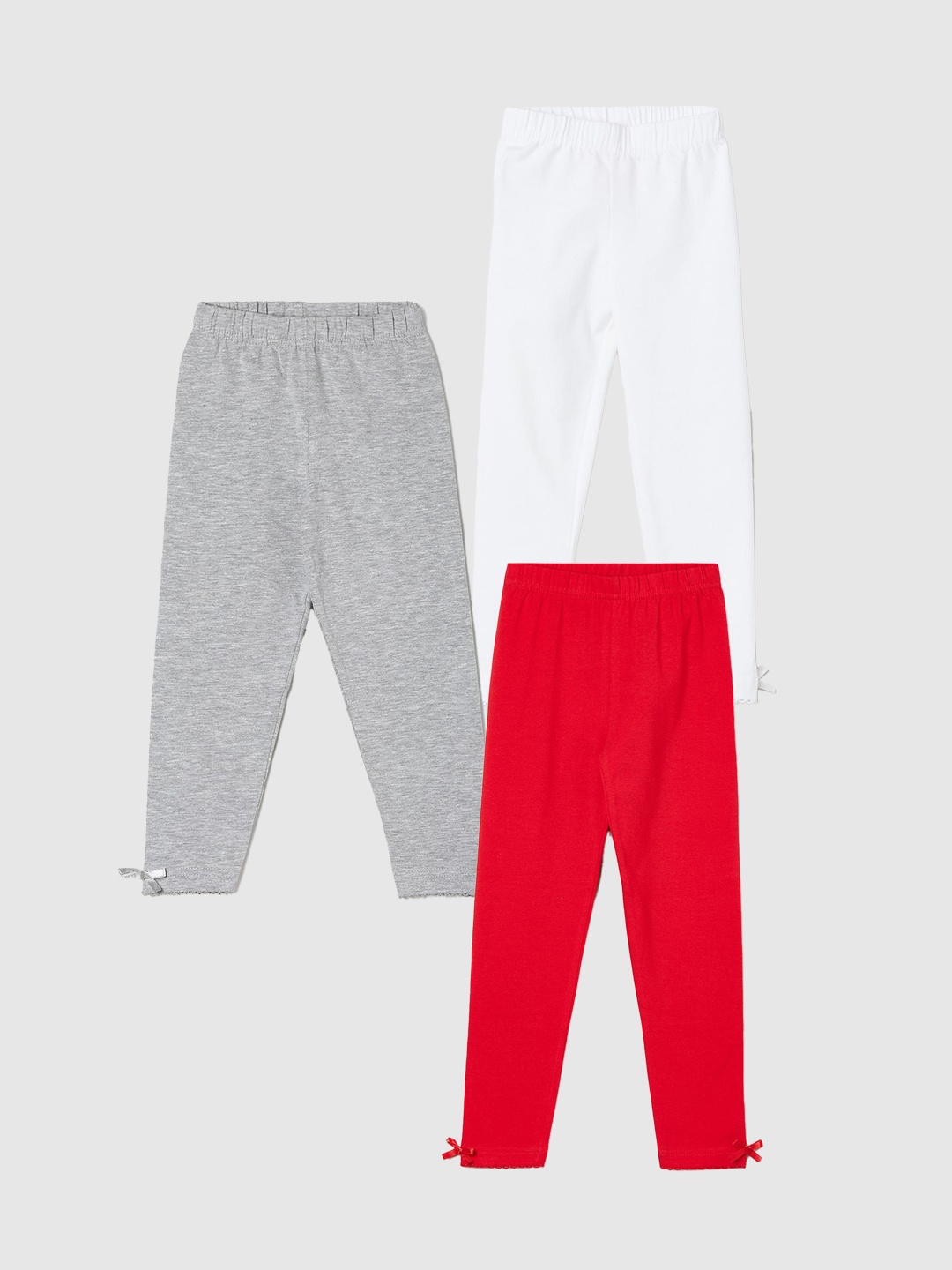 

max Girls Pack Of 3 Leggings, Grey