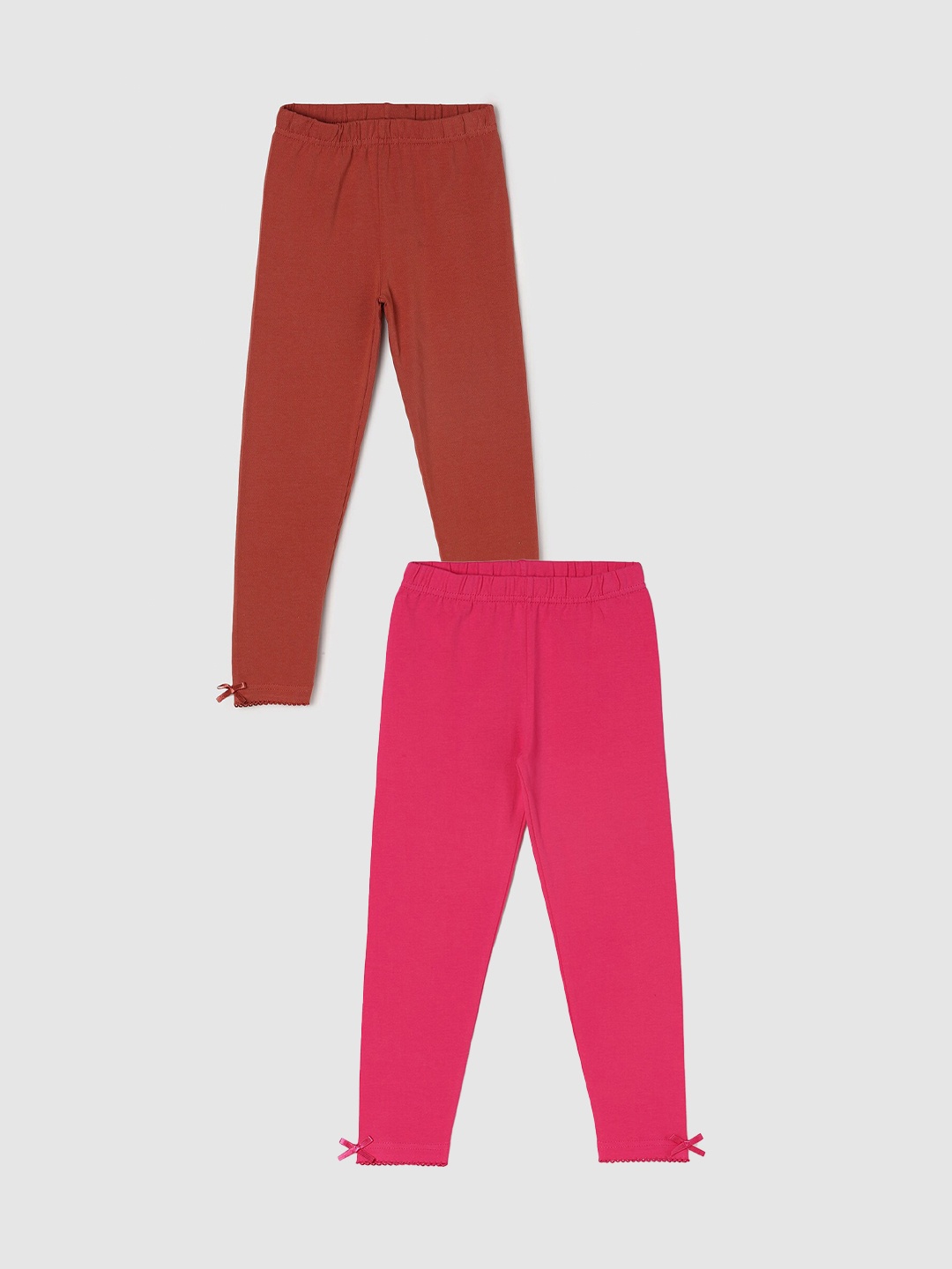 

max Girls Pack Of 2 Leggings, Brown