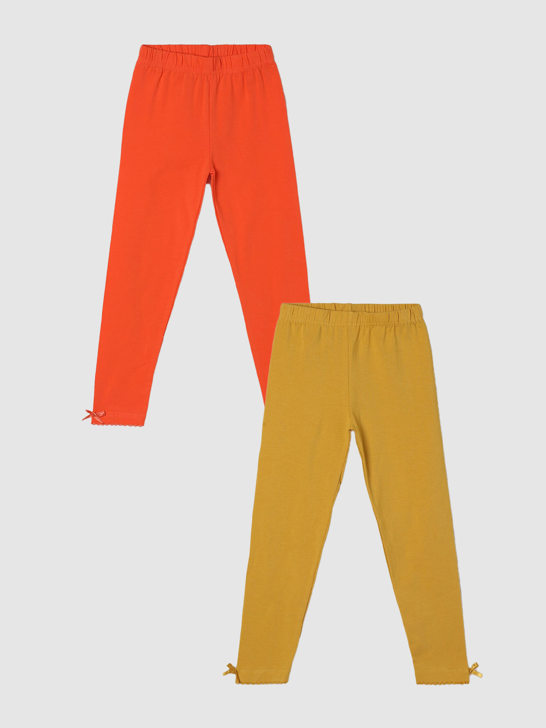 

max Girls Pack Of 2 Leggings, Orange