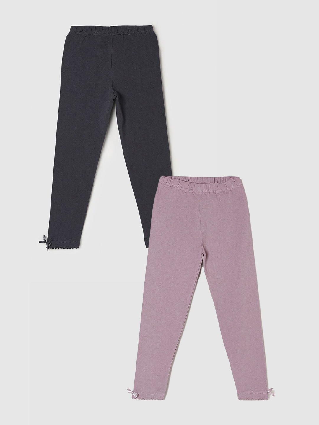 

max Girls Pack Of 2 Leggings, Grey
