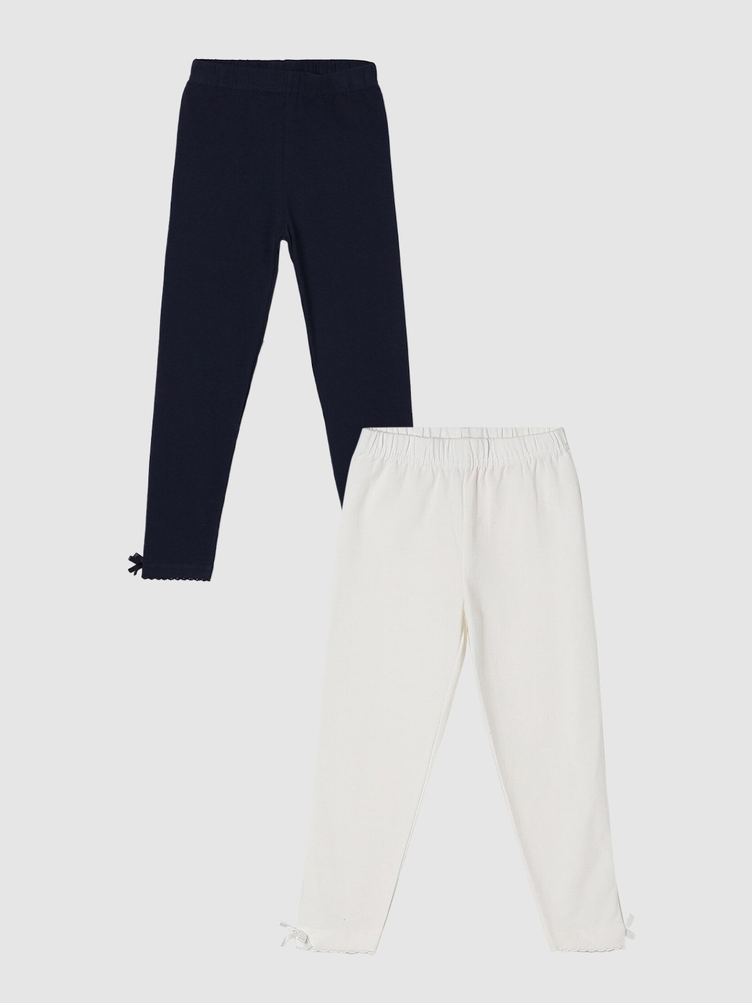 

max Girls Pack Of 2 Leggings, Navy blue