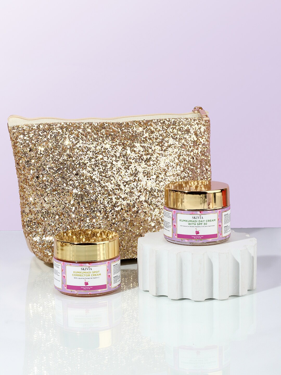 

SKIVIA Flawless Glow Skin Care Gift Set, Transparent