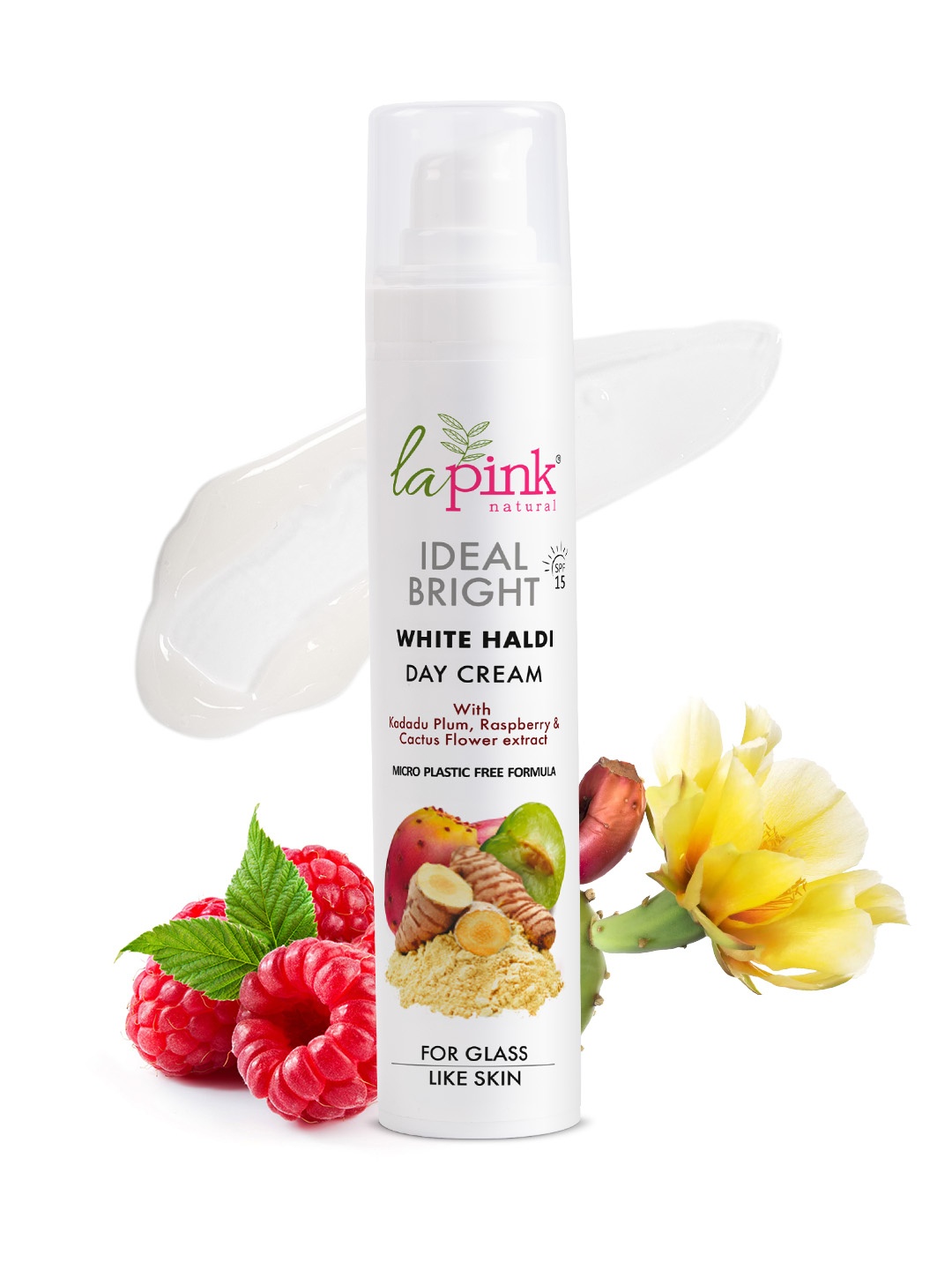 

La Pink Ideal Bright Day Oil Free Skin Brightening Cream with SPF 15 - 50 g, White