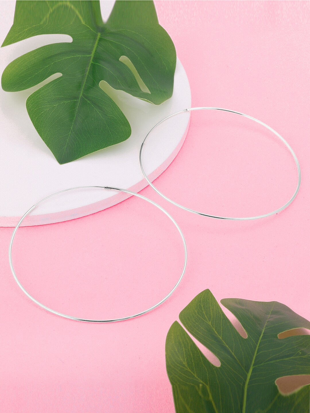 

GIVA 925 Sterling Silver Rhodium-Plated Contemporary Hoop Earrings