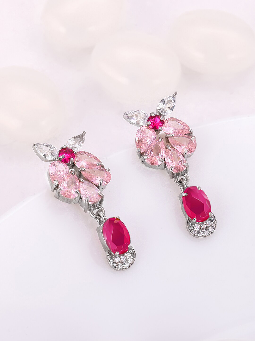 

GIVA Sterling Silver Rhodium-Plated Drop Earrings