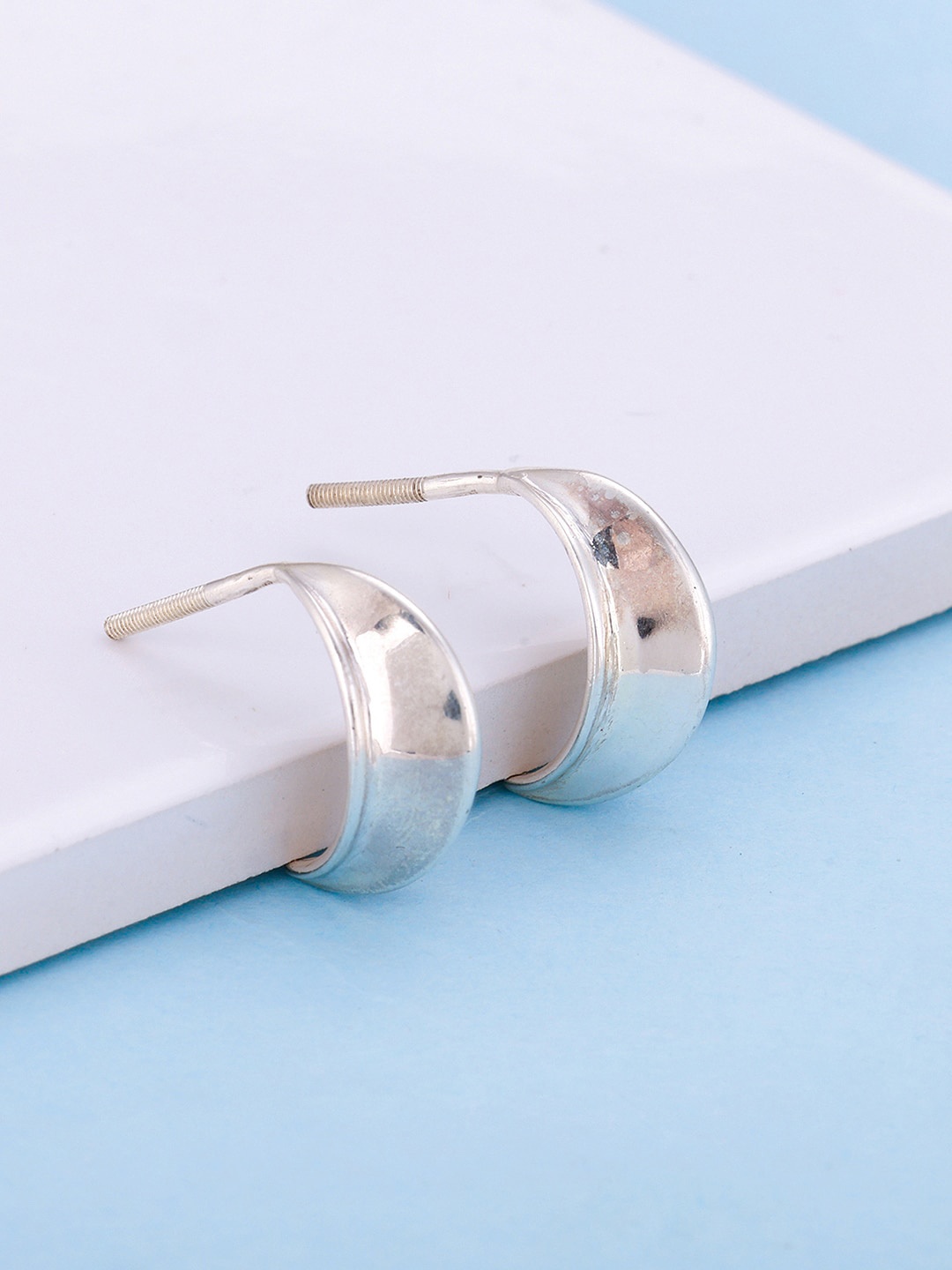 

GIVA Sterling Silver Rhodium-Plated Hoop Earrings