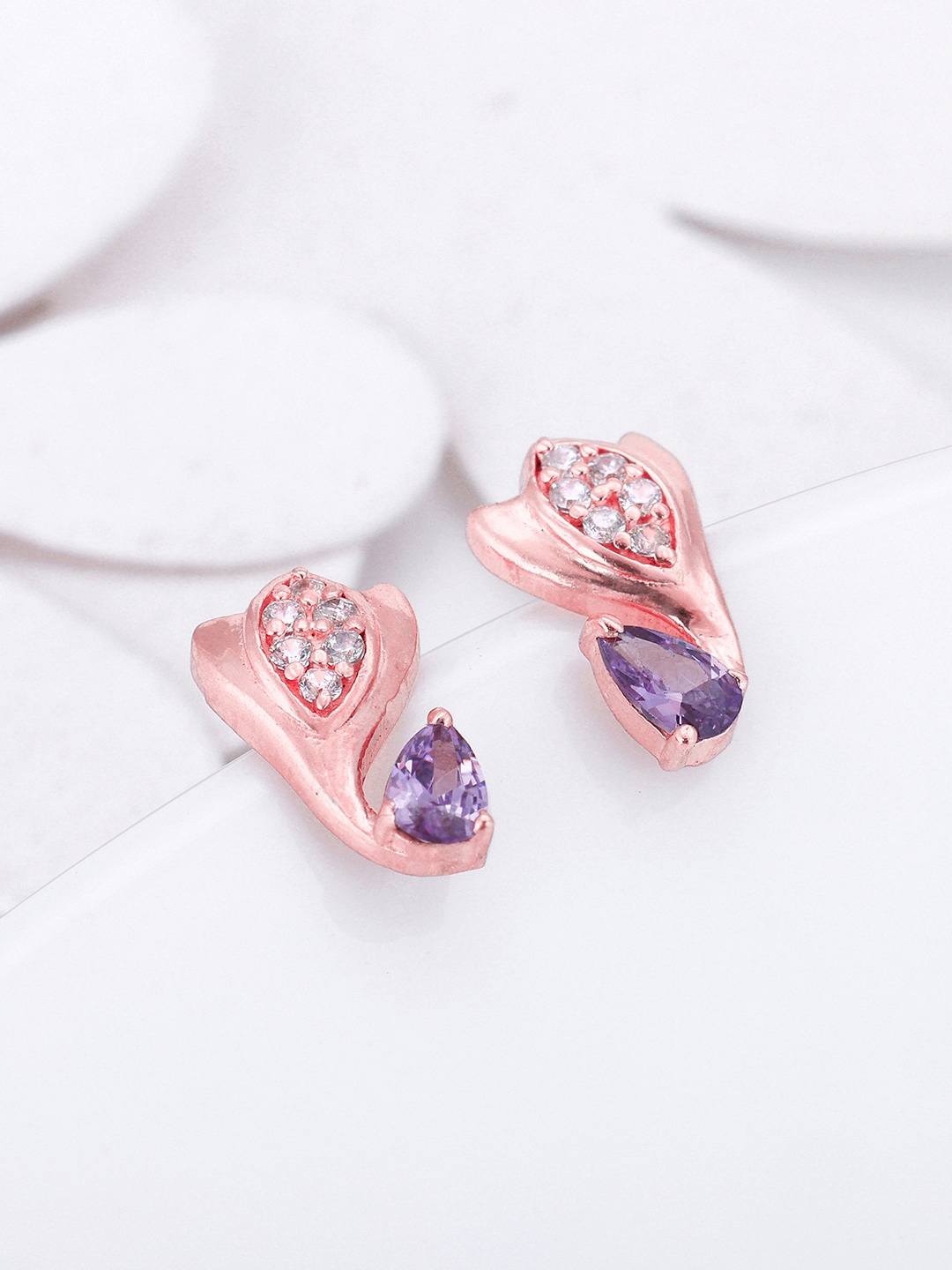 

GIVA Rose Gold-Plated 925 Sterling Silver Contemporary Studs Earrings