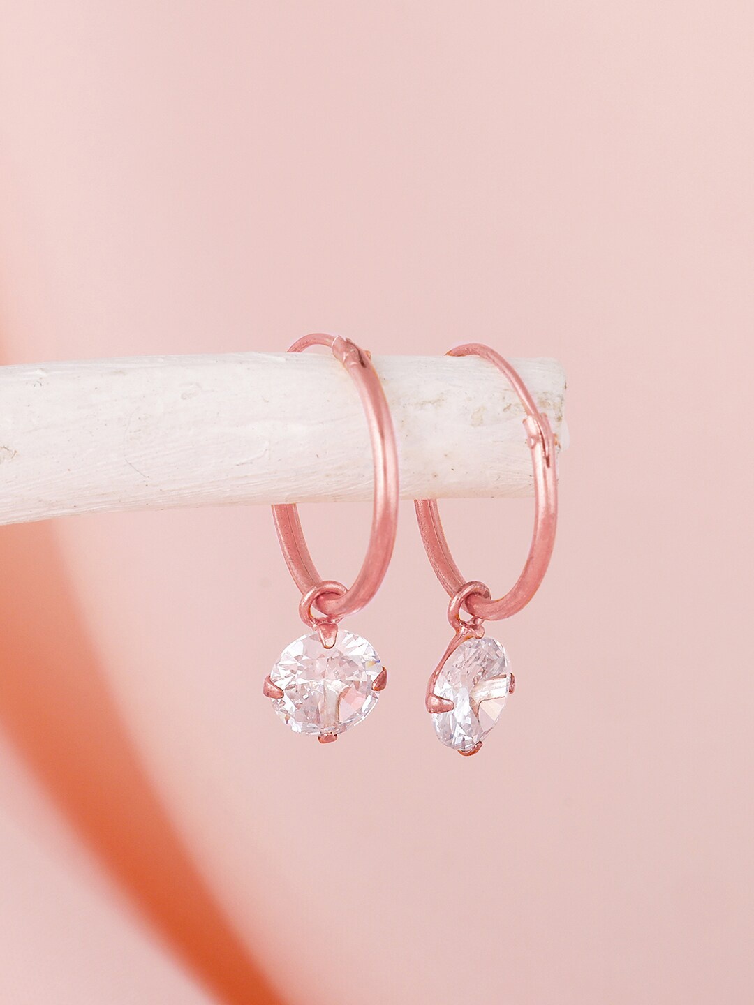

GIVA Sterling Silver Rhodium-Plated Hoop Earrings