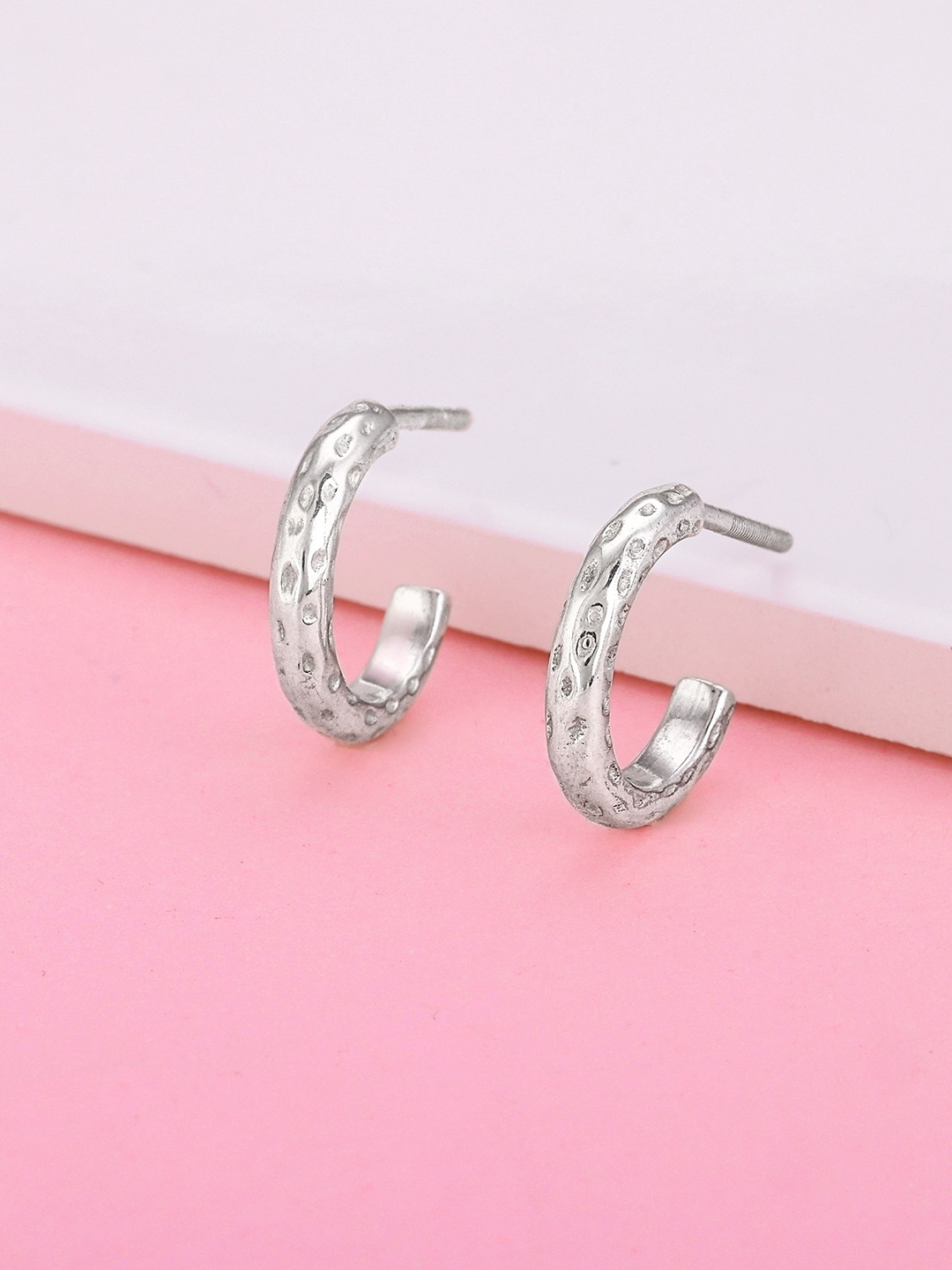 

GIVA 925 Sterling Silver Rhodium-Plated Contemporary Half Hoop Earrings