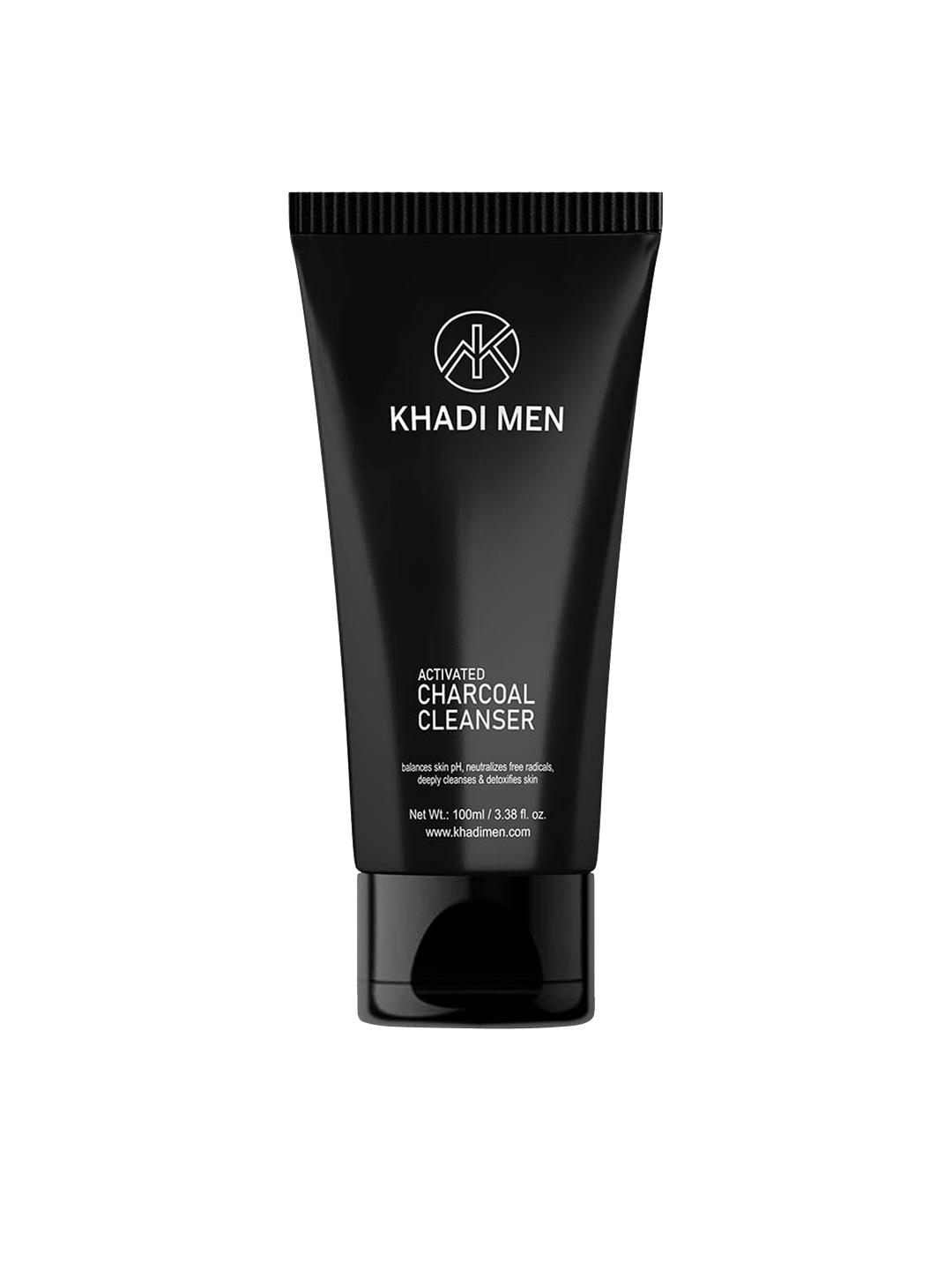 

Khadi Men Activated Charcoal Face Cleanser with Neem & Raspberry - 100 ml, Black