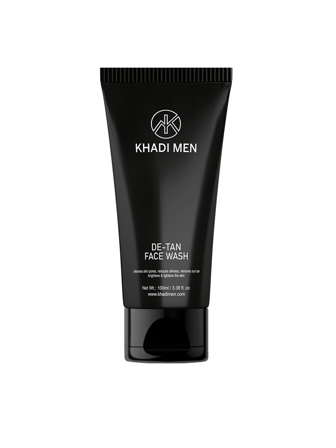 

Khadi Men De-Tan Face Face Wash To Lighten & Brighten The Skin - 100ml, Black