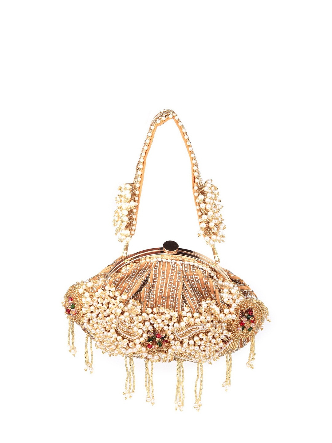 

ODETTE Embellished Purse Clutch, Gold