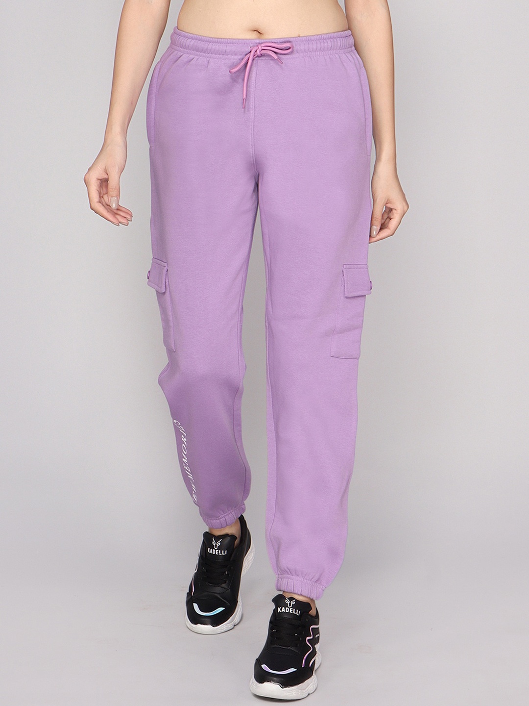 

ANTI CULTURE Women Relaxed-Fit Fleece Joggers, Lavender