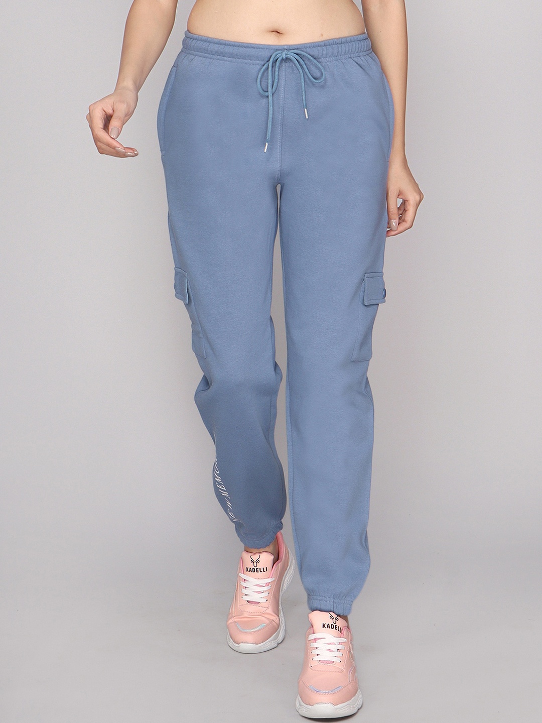

ANTI CULTURE Women Relaxed-Fit Fleece Joggers, Blue
