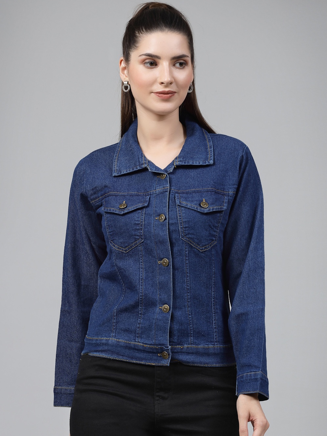 

DressBerry Blue Washed Lightweight Denim Jacket