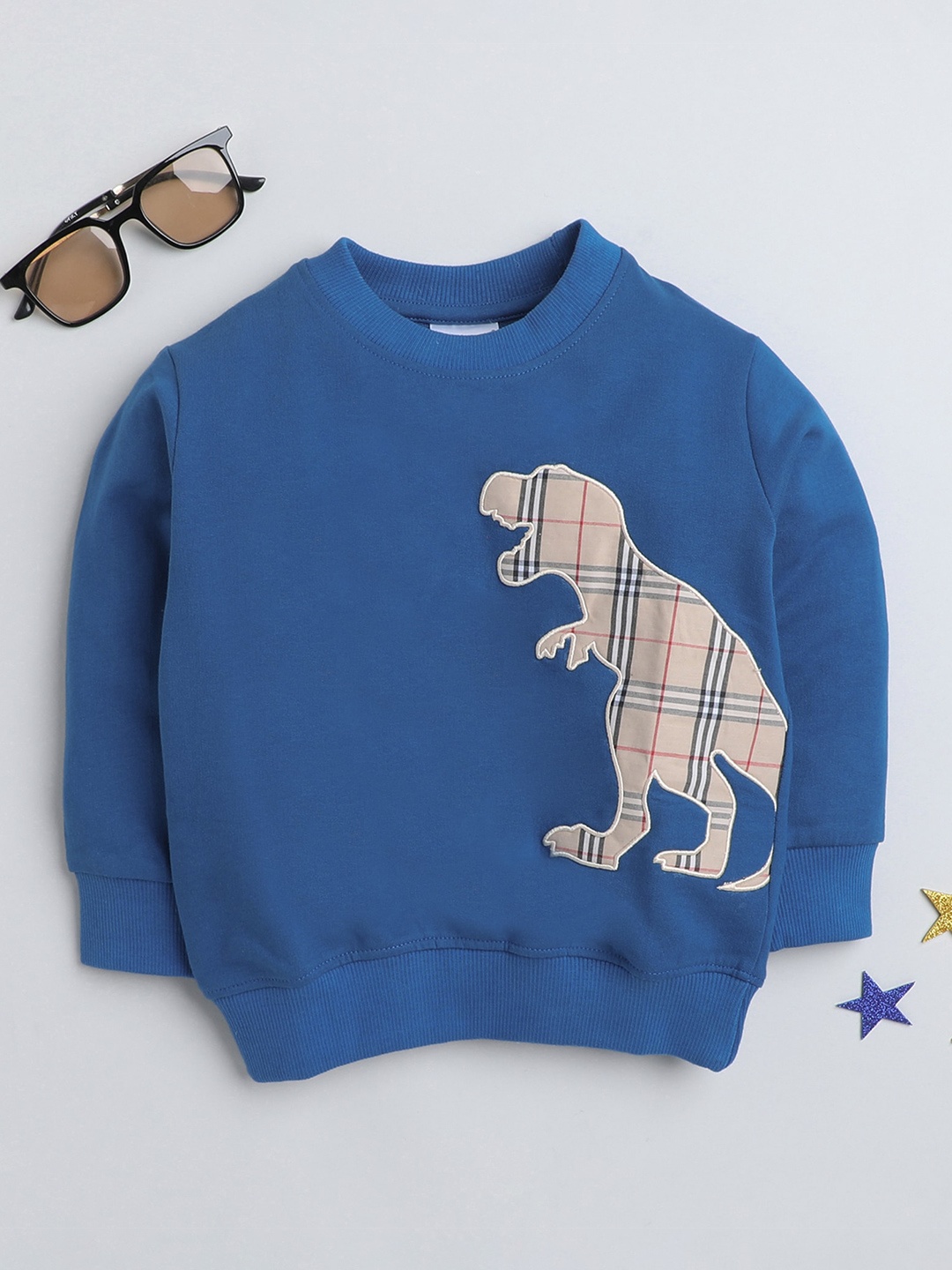 

BUMZEE Infant Boys Applique Cotton Sweatshirt, Blue