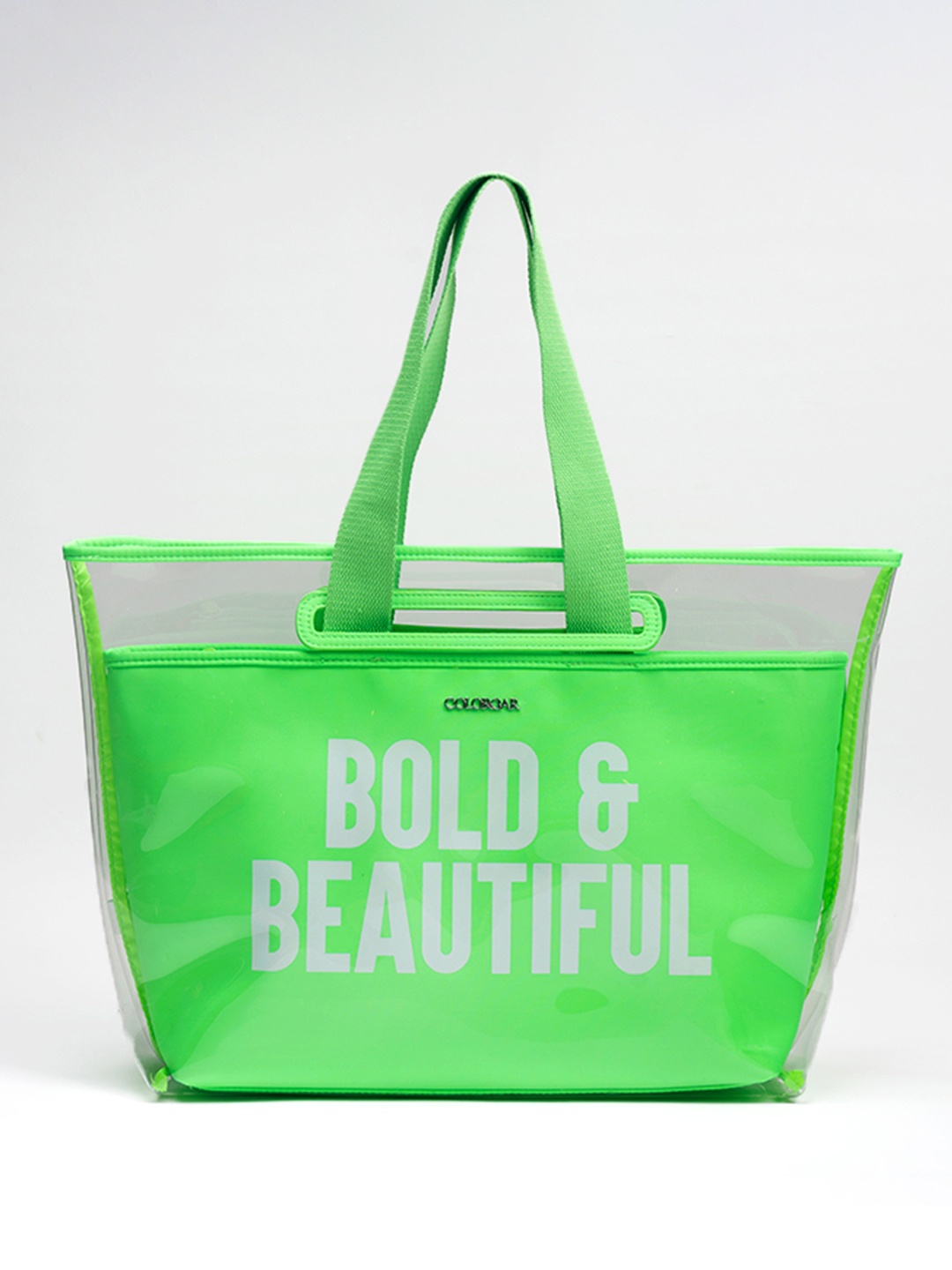 

Colorbar Bold & Beautiful Typography Printed Tote Bag, Green