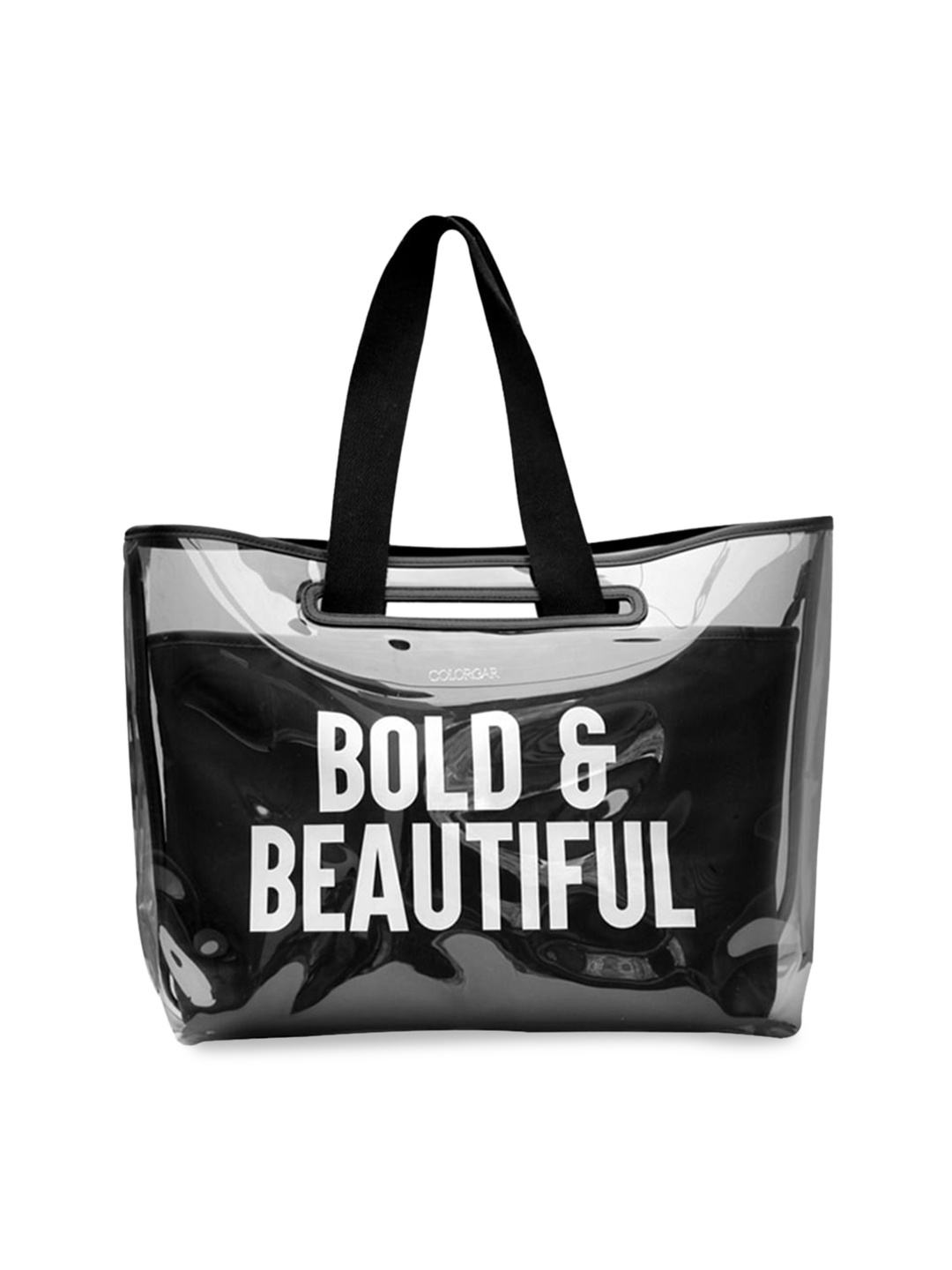 

Colorbar Bold & Beautiful Typography Printed Tote Bag, Black