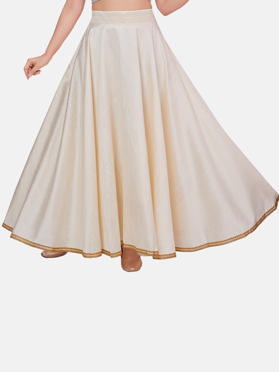 

Studio Shringaar Flared Maxi Skirt, Cream