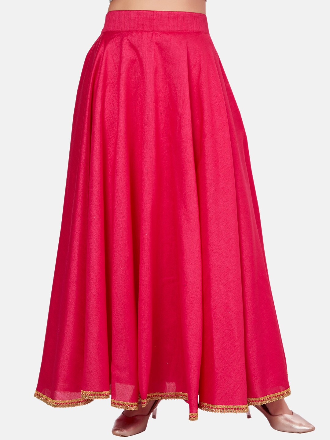 

Studio Shringaar Flared Maxi Skirt, Pink
